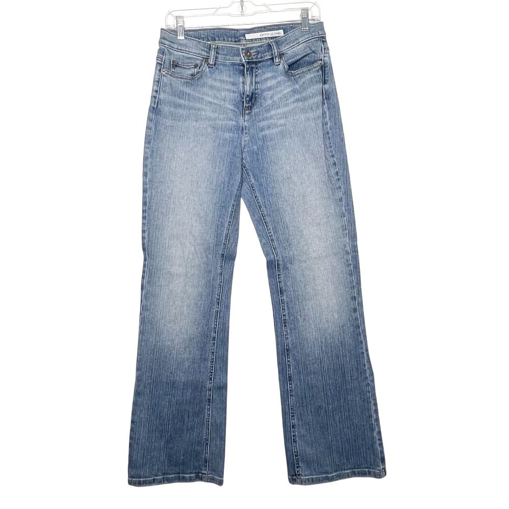 DKNY Bootcut Jeans Mid Rise Regular Fit Medium Wash Blue Denim Womens Size 10R
